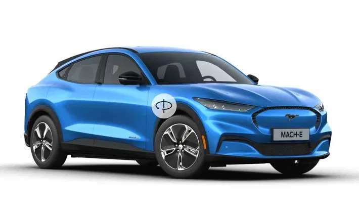 konstantynów łódzki Ford Mustang Mach-E cena 276700 przebieg: 10, rok produkcji 2022 z Konstantynów Łódzki